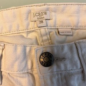 J Crew white midrise jeans